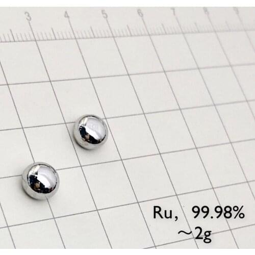 Big sale! Ruthenium metal beads 2g pellet Ru 99.98% Ruthenium sample