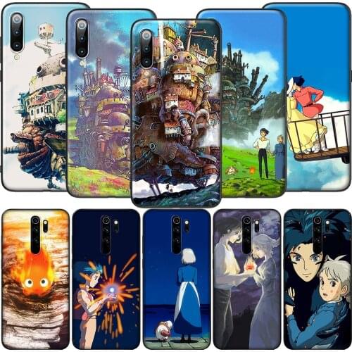 GX95 Howls Howls Moving Castle Case for Xiaomi Note 10 8Lite CC9 9 9T 10T A1 A2 A3 5X 6X F1 Poco F2 X3 NFC M3 Pro Lite