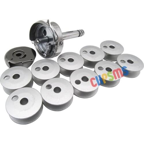 ROTARY HOOK&BOBBIN CASE&BOBBINS FOR JUKI LUH-521 LUH-526 LUH-527 LU-1565 #HSH-12MCA(2)+CP-12MC+102-31603 10PCS