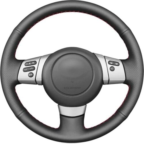 Black Artificial Leather No-slip Car Steering Wheel Cover For Toyota FJ Cruiser 2006 2007 2008 2009 2010 2011 2012 2013 2014