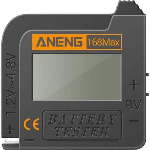 Digital Lithium Battery Capacity Tester 168Max Universal test Checkered load analyzer Display Check AAA AA Button Cell