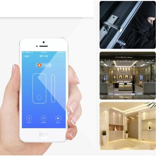 WIFI Door Window Sensor Tuya Smart Home Independent Wireless Security Alarm Works with Alexa Notification Open or Closed No Hub