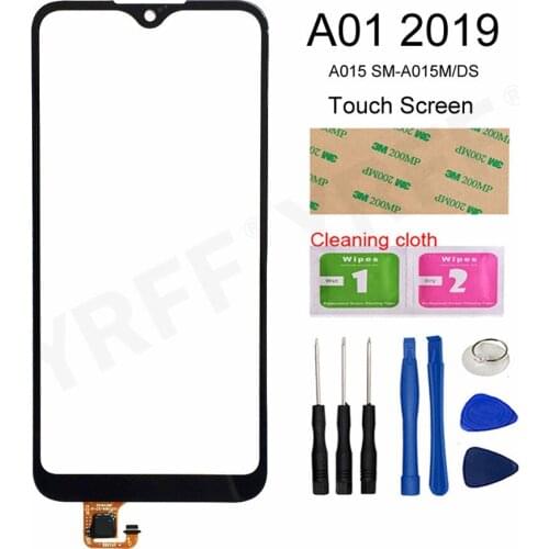 A01 Screen For Samsung Galaxy A01 2019 A015 SM-A015M/DS Touch Screen Digitizer Sensor Front Glass Panel Assembly Parts