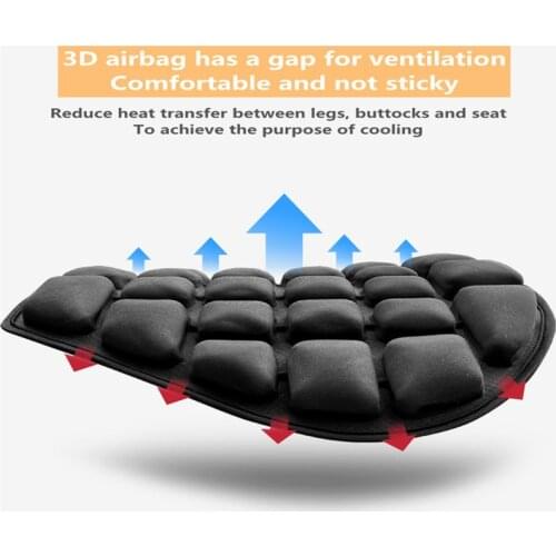 Hot Sale!!! Motorcycle Cushion Sunscreen Waterproof Seat Cover 3D Insulation Airbag Rear Cushion