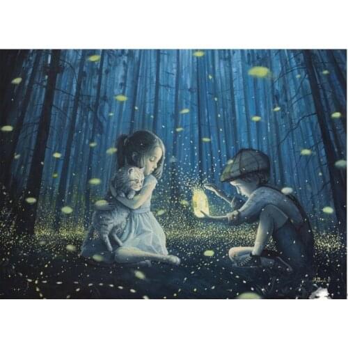 Surrealism Oil Painting on Canvas Home Decor Wall Art The Magic Lantern by Adrian Borda Painting Oil Reproduction Hand Painted