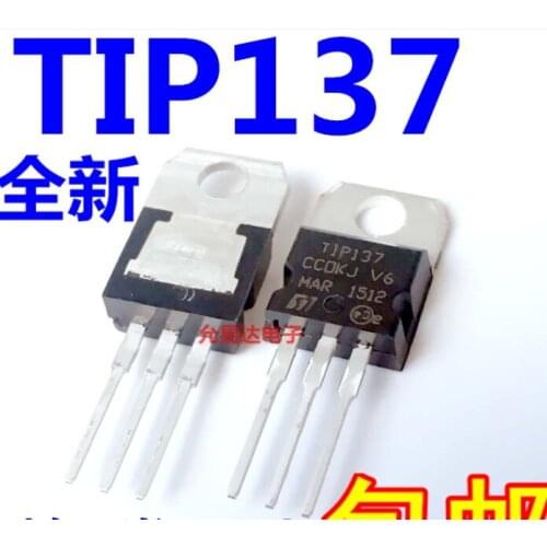 Xinyuan 10PCS/LOT TIP137 TO-220 TO220 Darlington Transistors PNP