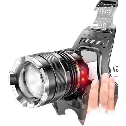 Fishing headlight specific inductive charging bright lights glare night fishing head-mounted large capacity bright xenon lamp