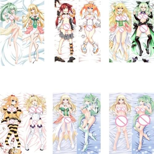 December update Japanese Anime Hyperdimension Neptunia Histoire Vert hugging Body pillowcase Dakimakura body pillow cover case