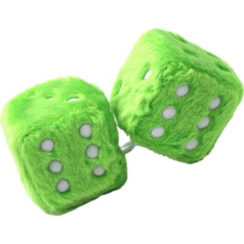 Plush Dice Pendant Washable Beautiful Car Decoration Pendant Vehicle Ornament for Wall