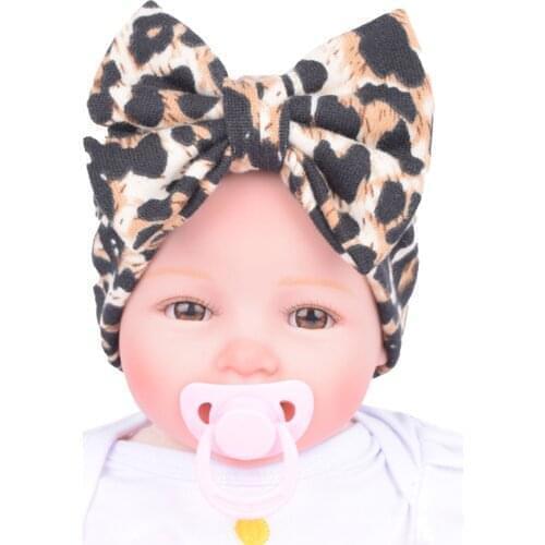 Classic Headbands For Girls Childrens Hairband Baby Leopard Hair Band Stretch Bow Hair Accessories Babies Kids Headbands