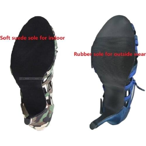 Tango Rubber Sole For Ballroom Latin Dance Shoes Turn into Street Shoes for Outside Wear