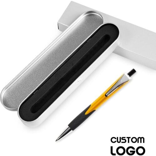 High Quality Engrave Logo Private Order With LOGO Company Name Pen Crystal Pens Ballpen Office School Promotion Gift With Box