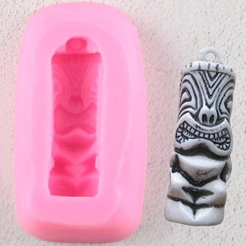 Totem Pillar Silicone Fondant Molds Caking Decorating Tools Candle Clay Mold Chocolate Gumpaste Mold Kitchen Baking Mould