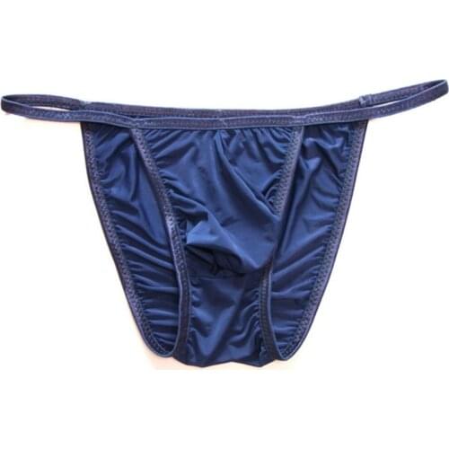 Sexy Briefs For Man Half Transparent Nylon Male Panties Soft Comfortable Ultra-thin Jockstrap For Cool Men