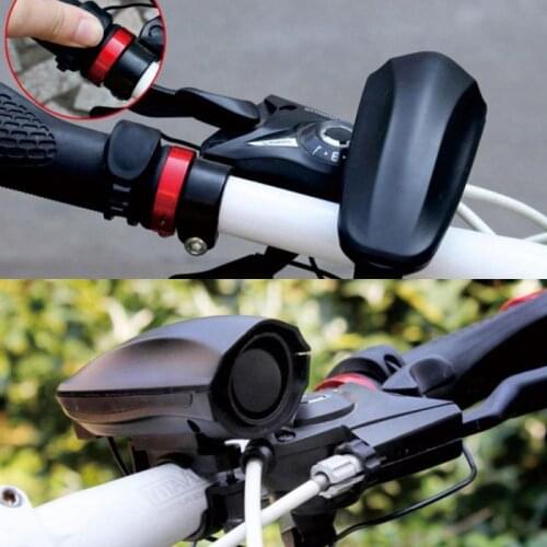 Bicycle Bell Ultra-loud Speaker Black Electronic Bicycle 123dB Alarm Bell Bike Siren Horn Bike Siren Horn Bicycle Accessories