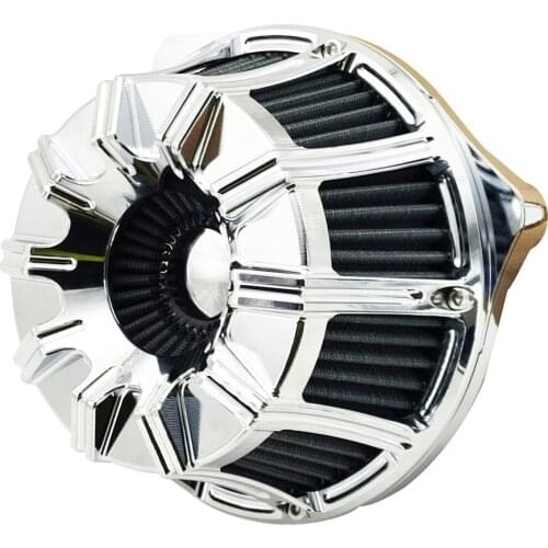 CNC Crafts Intake Air Cleaner Filter 10 Inverted for Harley XL Sportster 883 Softail Dyna Touring Big Twin Cam FLT FLST FXDLS M8