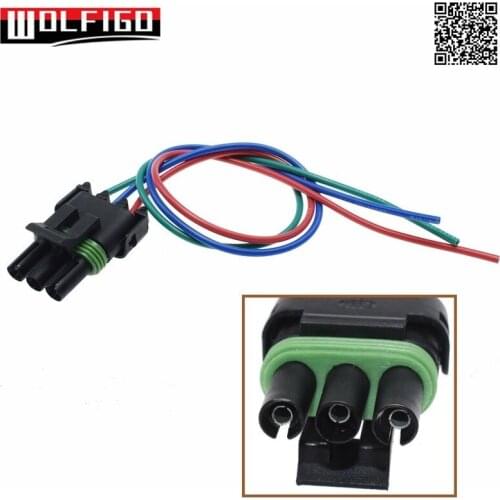 WOLFIGO New 3 Way For TPI TBI Chevy GM MAP Pressure Sensor Wire Pigtail Connector Harness 1200-3W,12085502