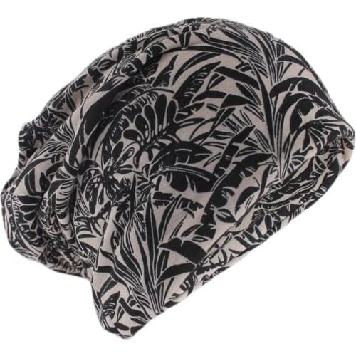 Women Dual-use Scarf Hats For Girls Cotton Beanies Skullies Spring Autumn Warm Outdoor Hip Hop Gorras Brand Floral Vintage Bone