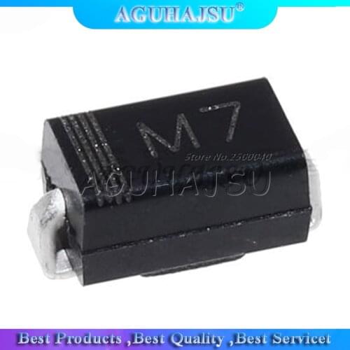 100PCS 1N4007 SMD DIODE M7 1A 1000V IN4007 Rectifier Diode New original
