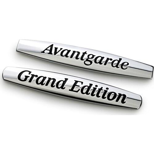 10x1.8cm Avantgarde Grand Edition Bar Chrome Metal Car Styling Refitting Fender Emblem logo Sticker Exterior for Benz S600L