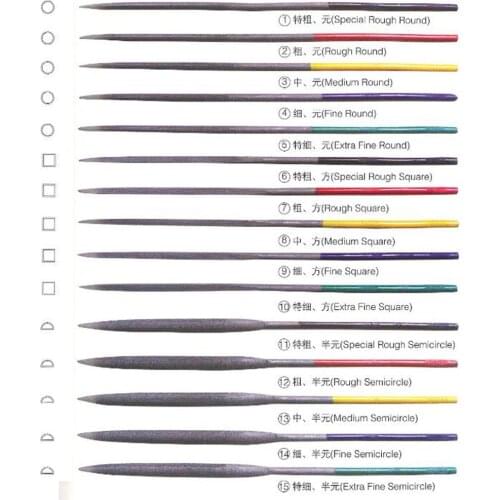 200mm Assorted Files Jewelry Diamond Glass Stone Wood Carving Tool