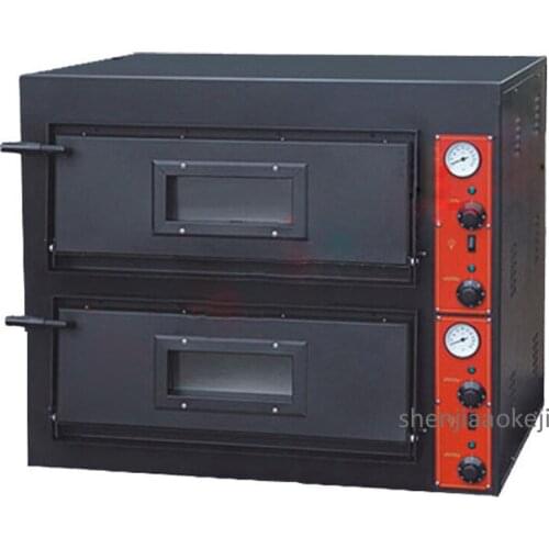 380V Commercial Electric oven2-layers baking maker Multi-function Pizza bread cake baking machine Converyor Pizza oven 8.4KW