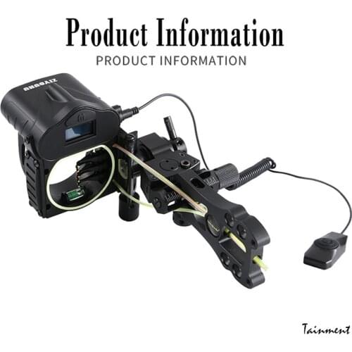 5-Pin Bow Sight Fast Adjustment Rangefinder Sight Outdoor Hunting Shooting Aids for Entertainment Archery Realtime Rangefinder