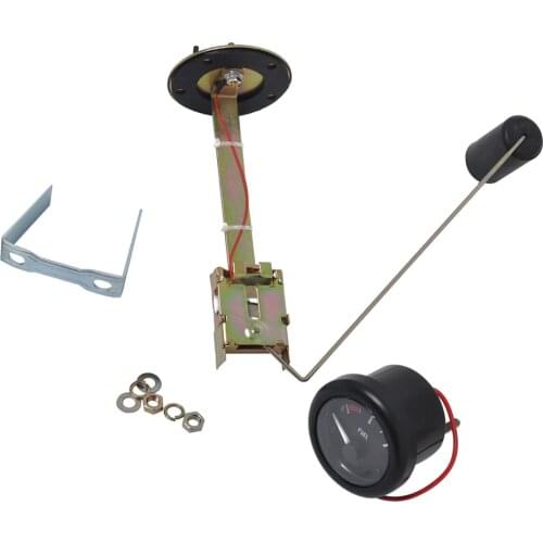 52mm 2'' Fuel Level Gauge Meter E-1/2-F & 350mm Sensor for Boat Marine Car Accessories