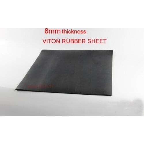 8mm thickness Fluorine rubber sheet FKM plate Aflas Rubber Sheet FPM mat Viton cushion pad acid, alkali and high temperature