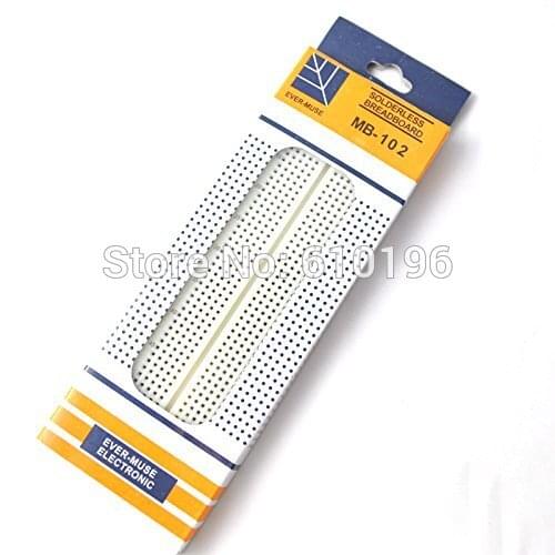830 Point Breadboard Solderless PCB Bread Board ABS MB-102 MB102 Test Develop DIY Plate For Arduino
