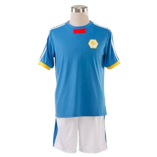 Fast Shipping Anime Inazuma Eleven Cosplay Gouenji Shuuya Costume Uniform Football Japan Team Sport T Shirt Shorts Sock Costume