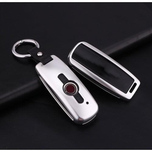 New Aluminium Alloy Leather Car Motorcycle Key Case Cover For Honda GL1800 Gold Wing GoldWing CNC 2018 2019 2020