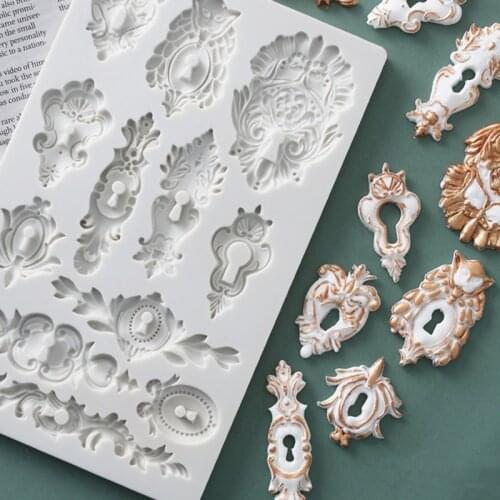 European embossing mold DIY fondant silicone mold soft candy dry Pez mold baking utensils A107