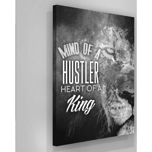 Mind Of Hustler Canvas Painting Colorful Lion Posters Space Star Prints Wall Art Pictures For Living Room Office Home Decoration