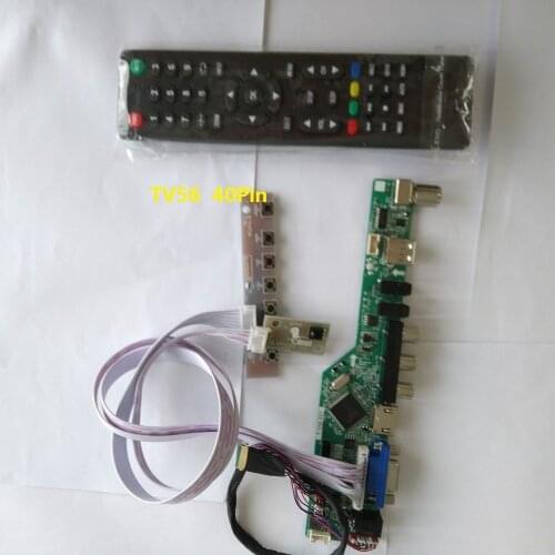 Kit for LP154WP4-TLA1 remote VGA Controller board driver 40pin LVDS Screen panel LCD LED 1440X900 TV AV HDMI USB 15.4"