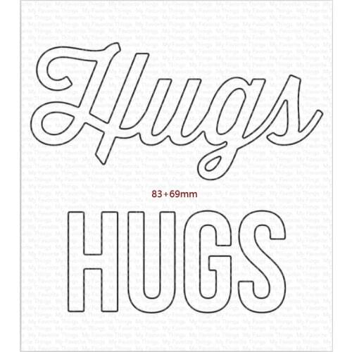 Metal Cutting Dies Twice the Hugs card Crafts Handmade