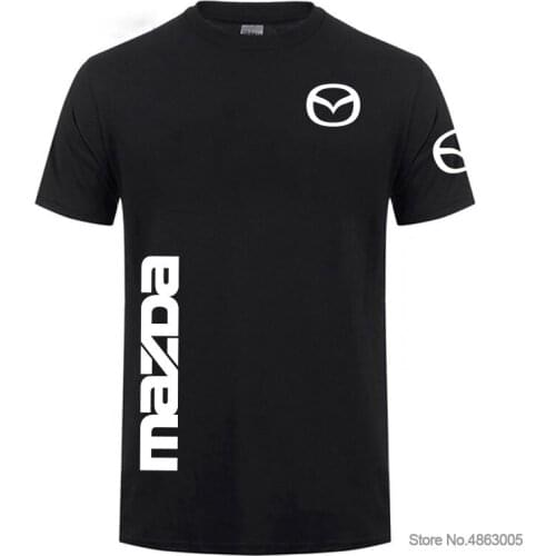 Fashion Summer Mens Printing Unisex Mazda T-shirt Clothes Comfortable Round Neck Short Sleeve Male T-Shirt Top
