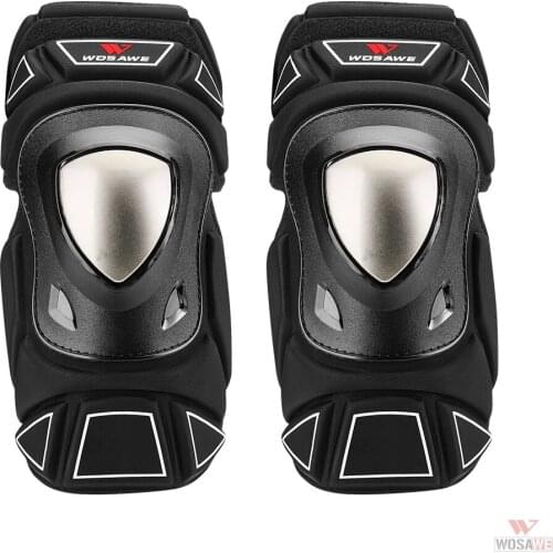 WOSAWE Motorcycle Elbow Pads Knee Pads Stainless Steel Outdoor Sports Protective Skating Safety Protection Knee Support