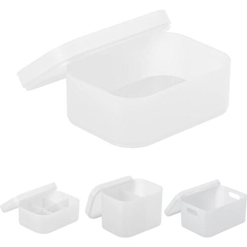 Cosmetic Box Desktop Makeup Storage Jewelry Case Organizer Remote Control Holder Makeup Organizers