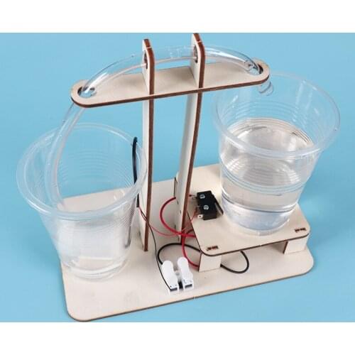 Science technology of home-made automatic water dispenser primary school children science invention manual experimental
