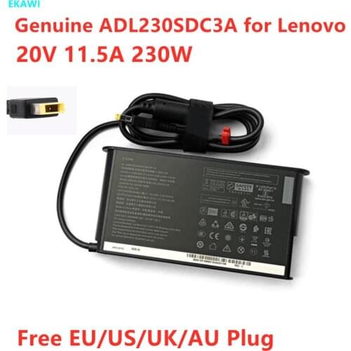 Genuine 20V 11.5A 230W ADL230SDC3A ADL230SLC3A AC Adapter For Lenovo THINKPAD W540 P71 P72 P73 Y900 Laptop Power Supply Charger