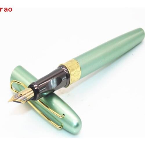 Fashion 7038 light green colour Business office Smooth Medium Nib Fountain Pen New