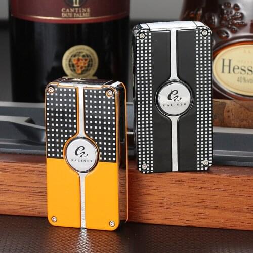 GAINER Portable Gas 3 Jet Lighter Punch New Smoking Cigar Lighter Windproof Fire Torch Flame Lighter Accessories Dropshipping