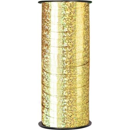 100 Yard Crimped Curling Ribbon Roll Silver Balloon Ribbons for Parties Festival Florist Crafts and Gift Wrapping Golden/Silver