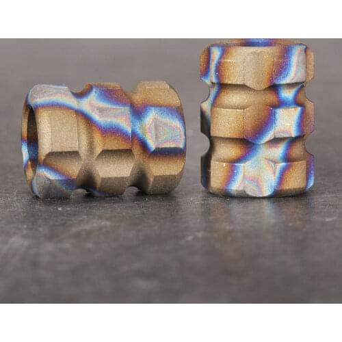 C EDC Titanium Alloy Knife Beads Umbrella Pendant Rope Knife Pendant Outdoor Camping Gadget