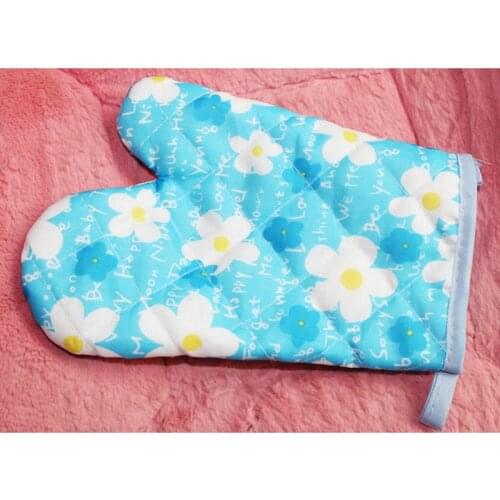 Heat Resistant Kitchen Barbecue Oven Glove Cooking BBQ Grill Gloves Thick Cotton Oven Mitts Baking Bakeware Kitchen Gadgets