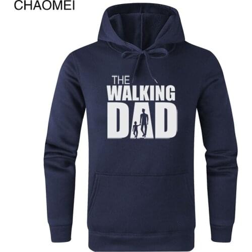 The Walking Dad Vintage Sweatshirt Pullover Fleece Hoodies Fashion Fathers Day Hoodie Funny Coat Tops Men Women C86
