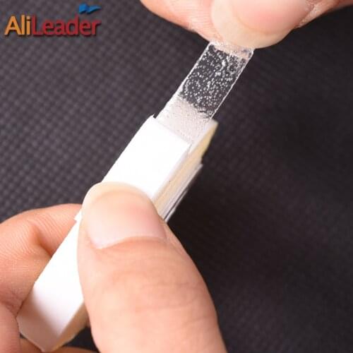 Waterproof Ultra Hold Wig Tape For Extension, Super Toupee Adhesive Glue For Hair, Double-Sided For Wigs, Blue And White