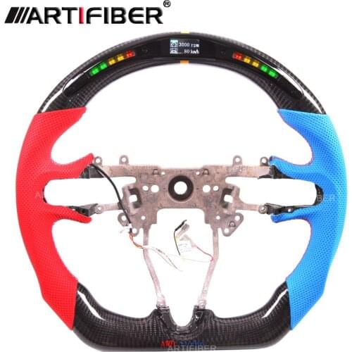 100% Real Carbon Fiber LED Steering Wheel for Honda City,Civic,Fit/Jazz/Life