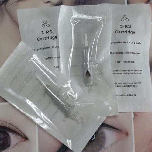 100Pcs 3RS Tattoo Needle Disposable Screw Gray Tattoo Cartridges Needles Tips For Premium Charmant Permanent Tattoo Machine Pen